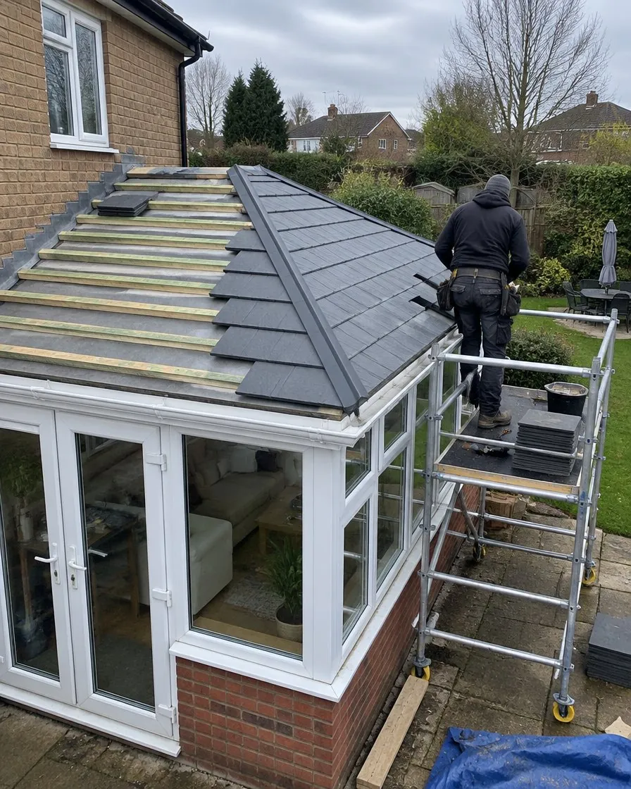 Conservatory roof replacement in South Molton